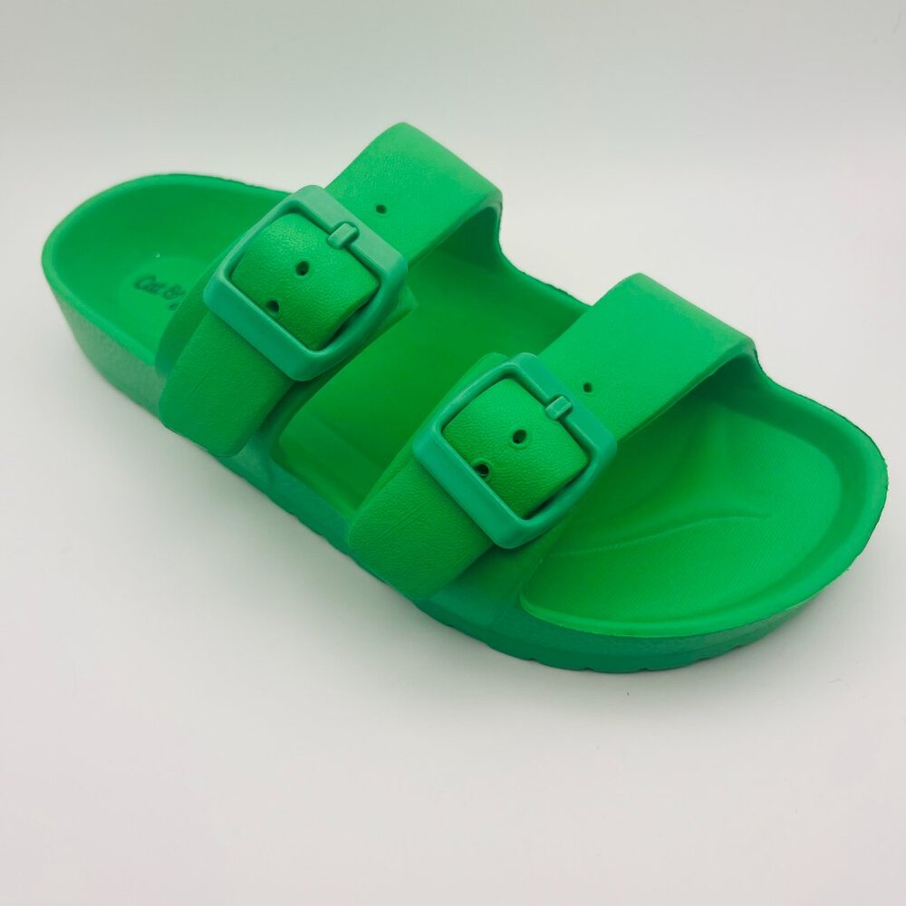 Kids' Noa Footbed Sandals Cat & Jack Green Size 6